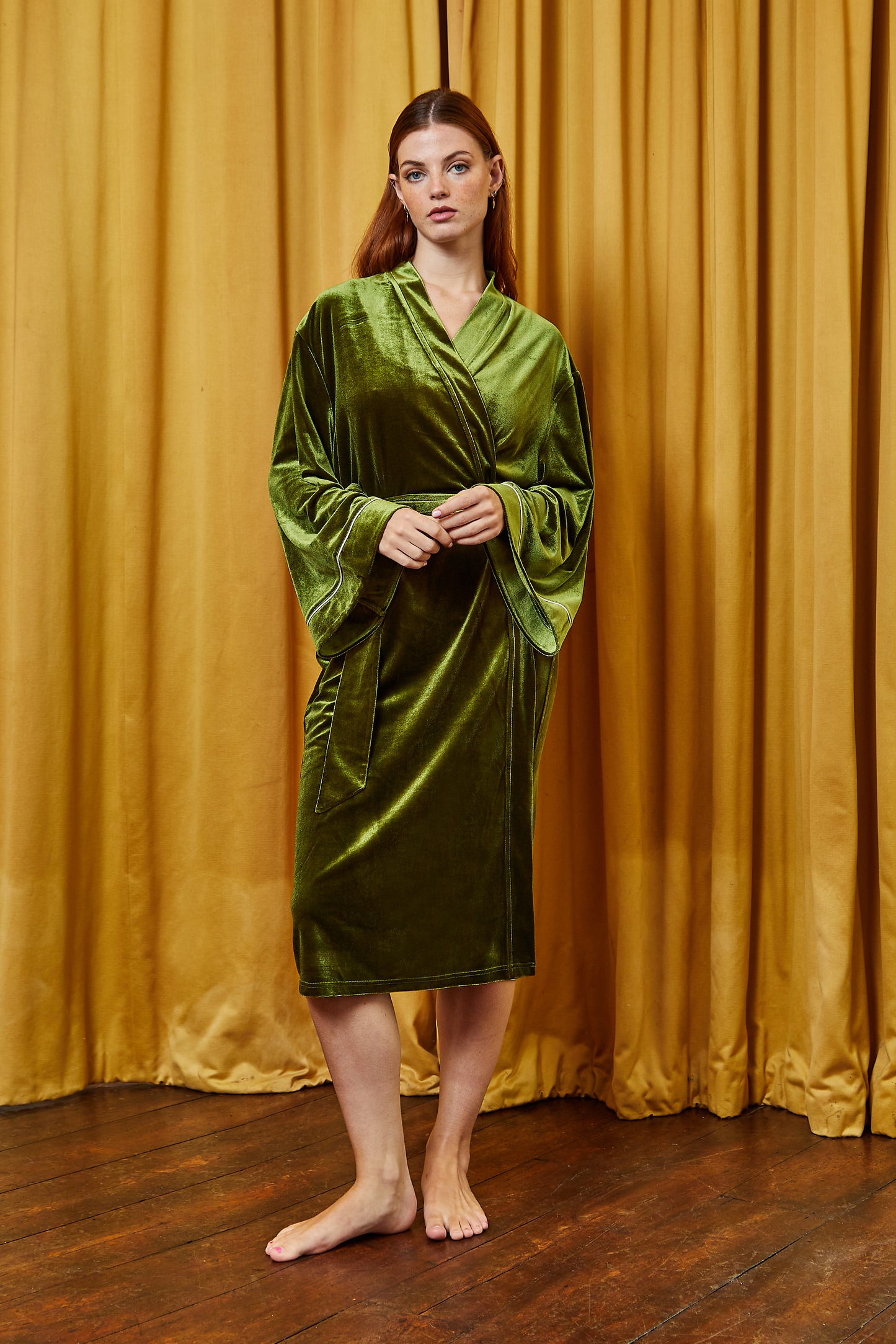 Chartreuse Velvet Robe