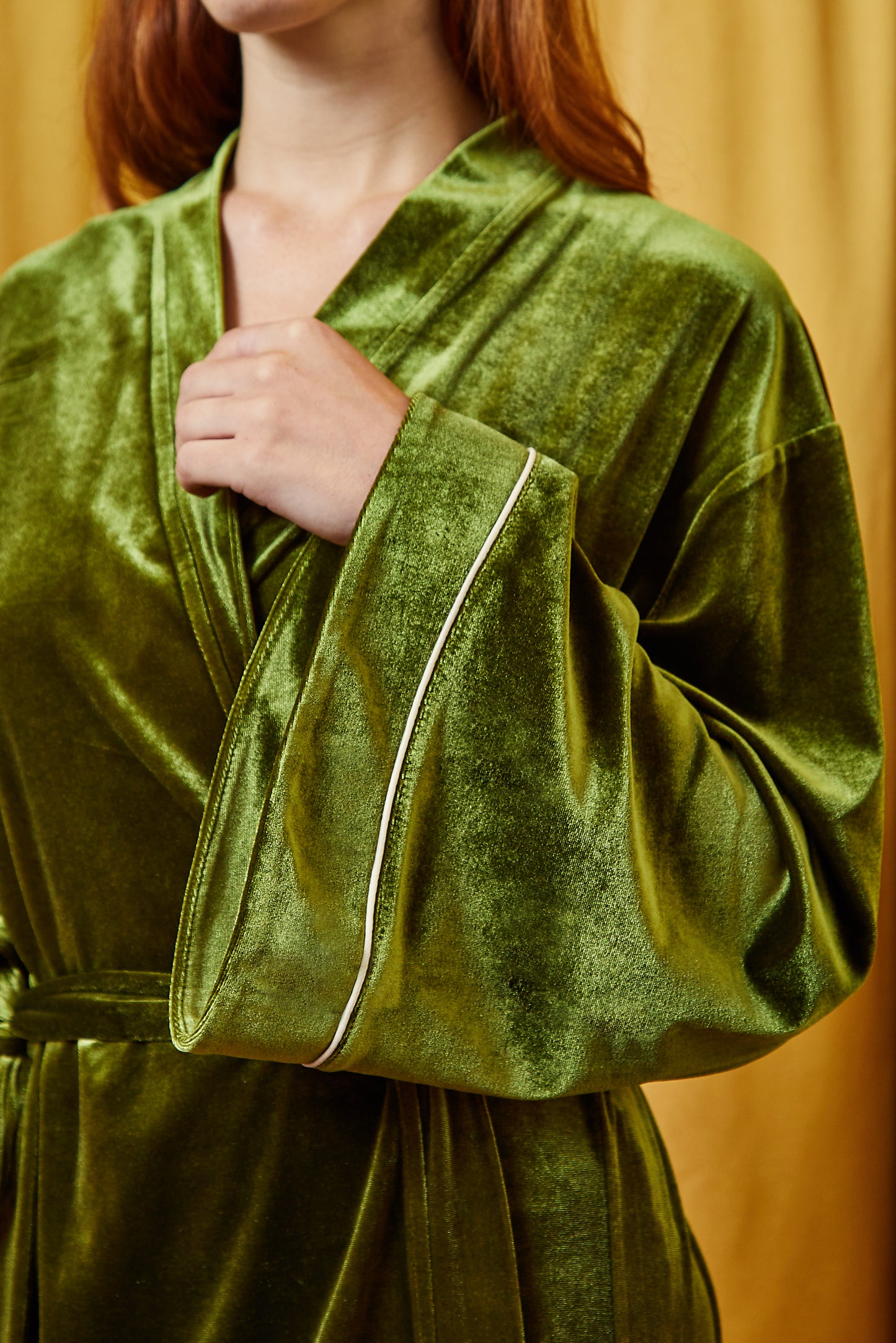 Chartreuse Velvet Robe