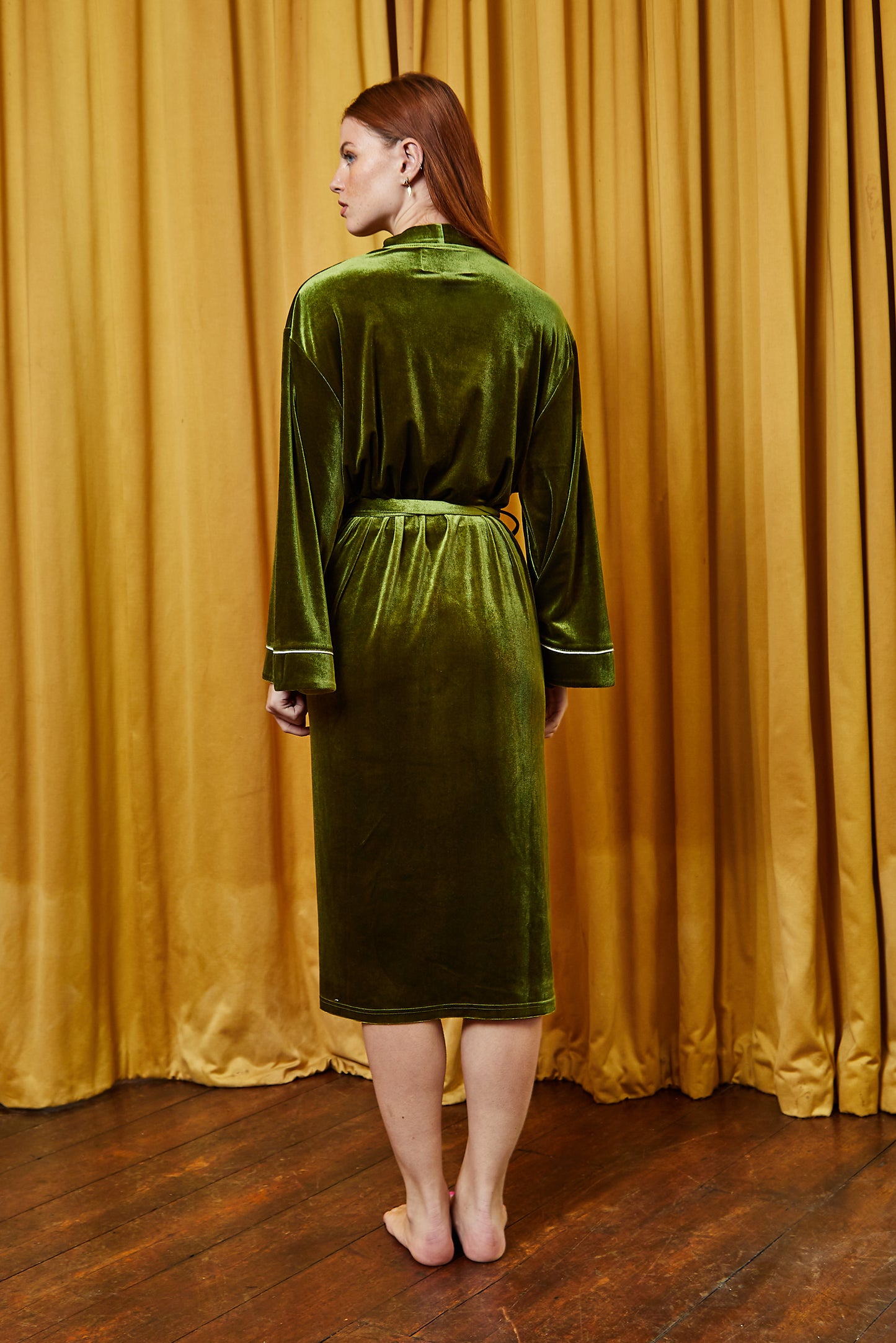 Chartreuse Velvet Robe