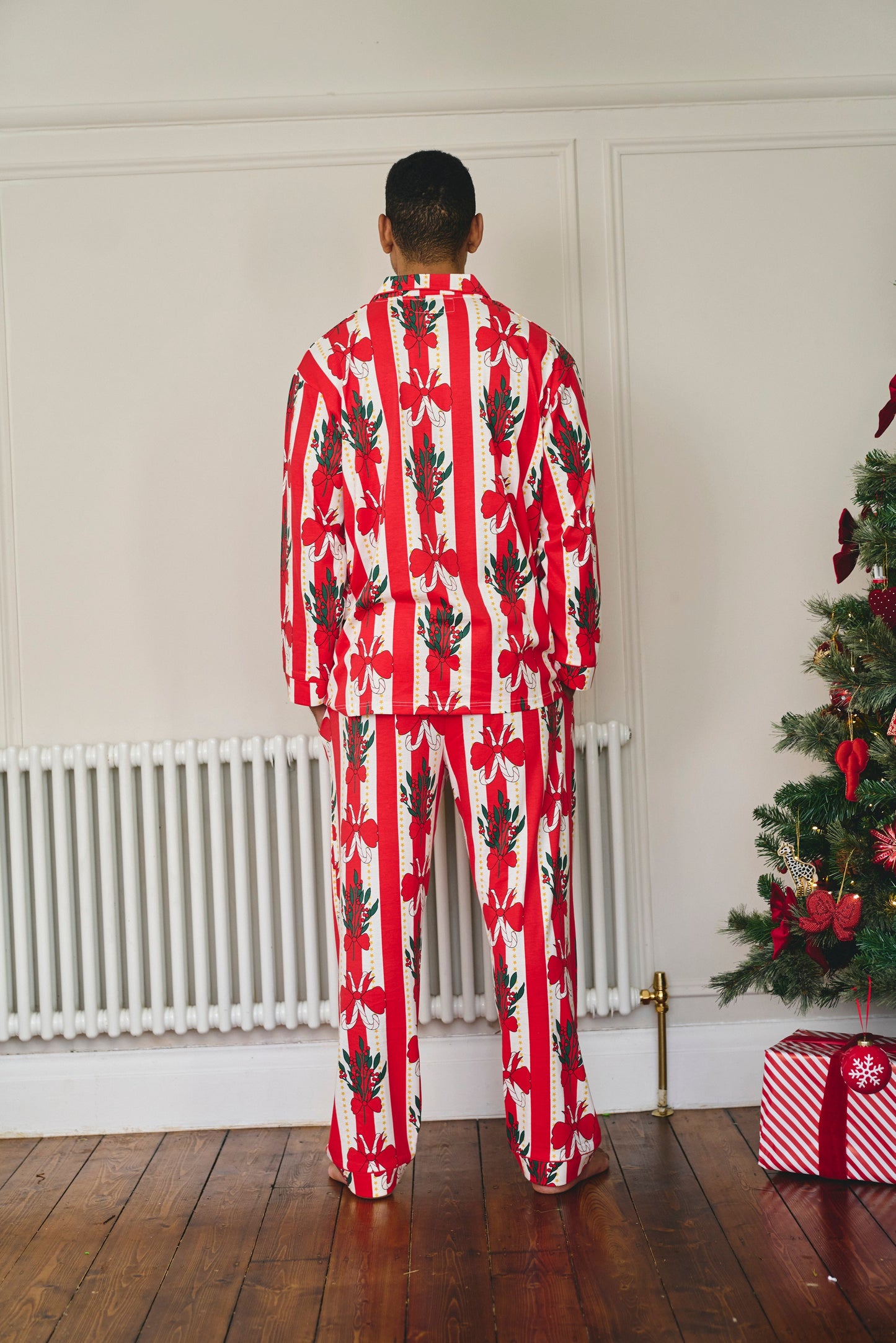 Mens Christmas Stripe Trouser Set