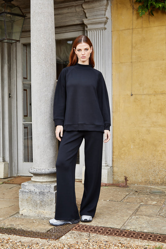 Black Turtle Neck Lounge Set